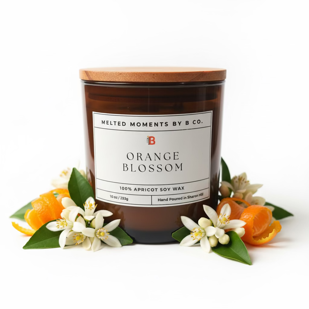 orange scented candle